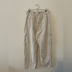Berksha Mid Rise Cargo Pants, Beige, Size 12
